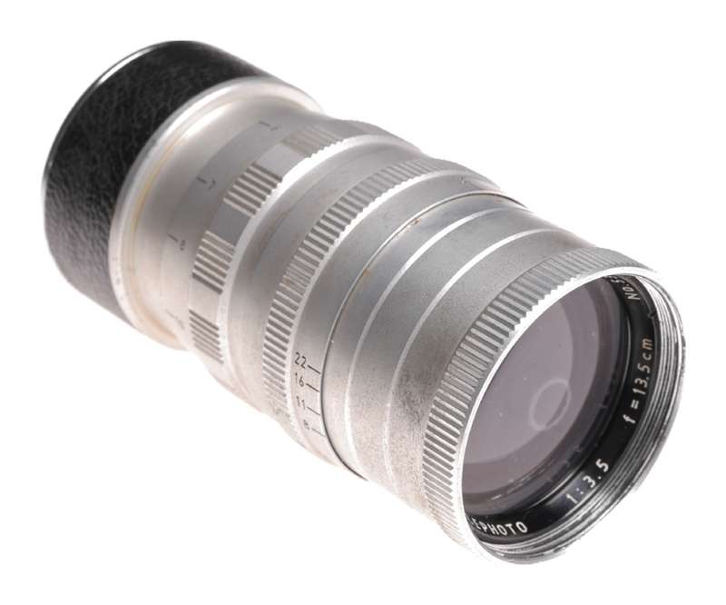 Telepho M39 LTM screw mount Leica f=135mm lens f3.5 SUN 3.5 f=13,5cm cap