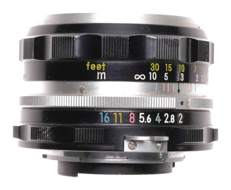 Nikon F Black SLR film camera clean condition Nikkor-H 1:2 f=50mm
