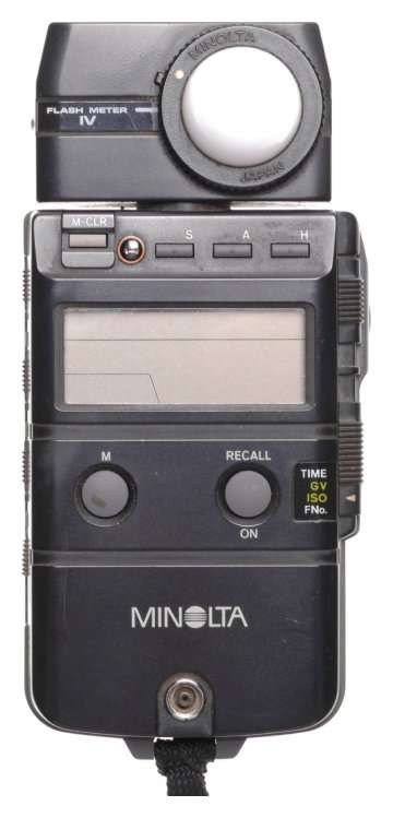 Minolta IV electronic flash meter used cased light exposure meter