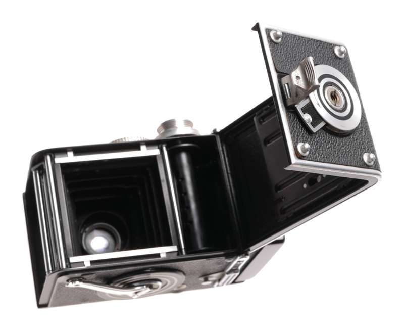 Rolleiflex TLR 6x6 vintage film camera Zeiss Tessar 3.5/75mm coated lens