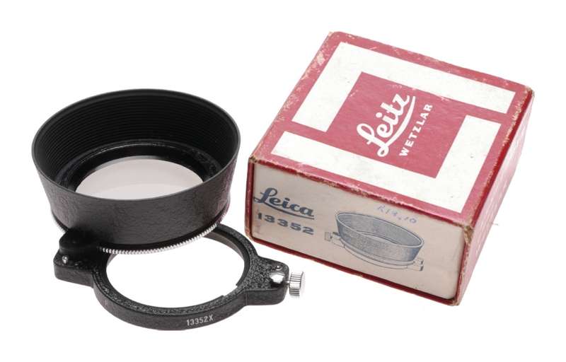 Leica M2 M3 M6 camera lens swing in and out polaroid filter 13352 hood shade