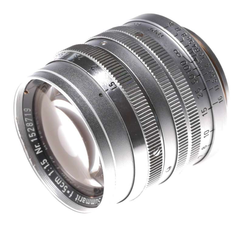 Leica IIIg camera with Summarit f=5cm 1.5 chrome coated lens 1.5/50 vintage film
