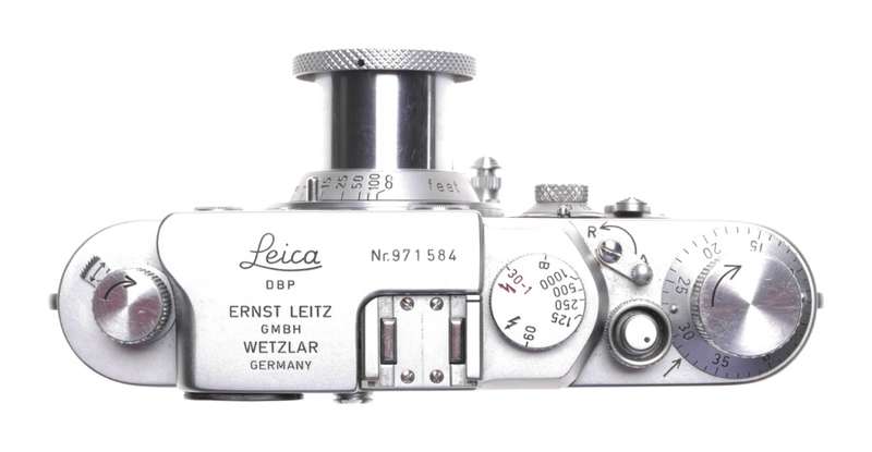 Leica IIIg camera with Elmar 3.5 f=5cm chrome coated lens 3.5/50mm Excellent