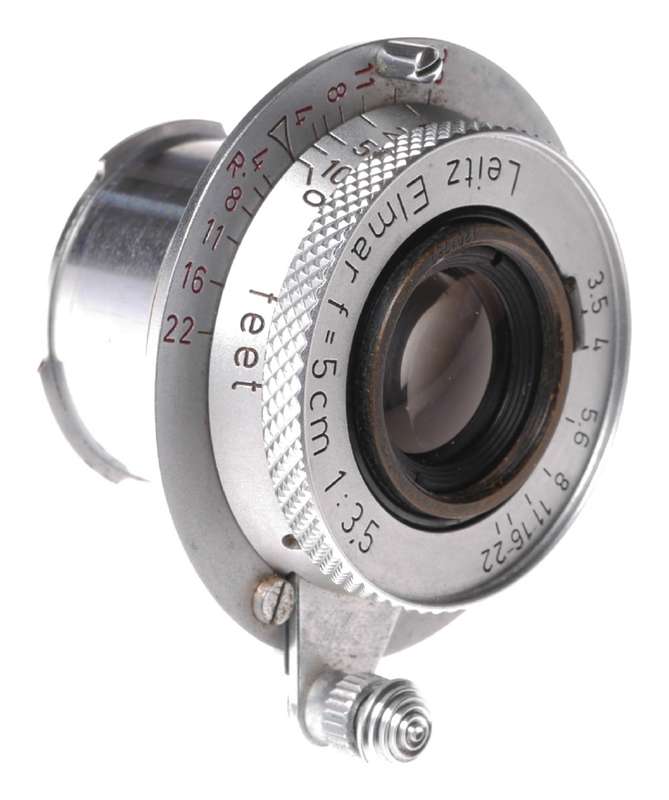 Leica IIIg camera with Elmar 3.5 f=5cm chrome coated lens 3.5/50mm Excellent