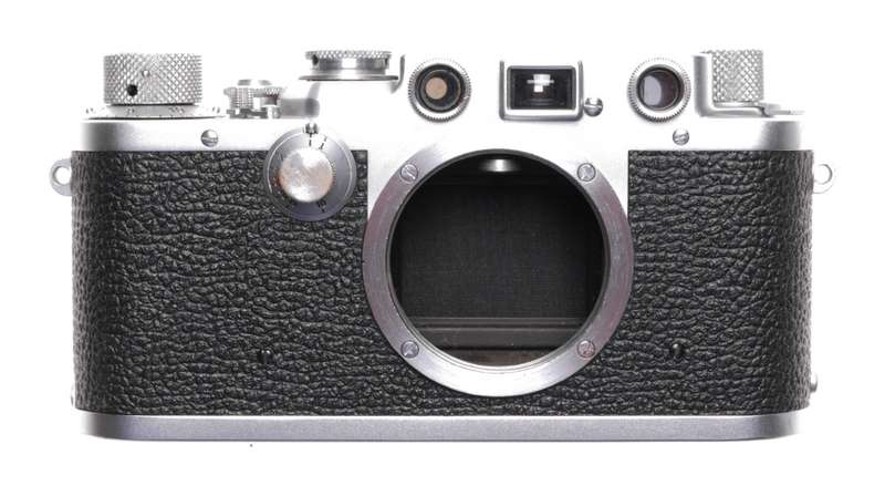 Leica IIIf chrome 35mm rangefinder camera Summitar f=5cm 1:2 lens 2/50 coated