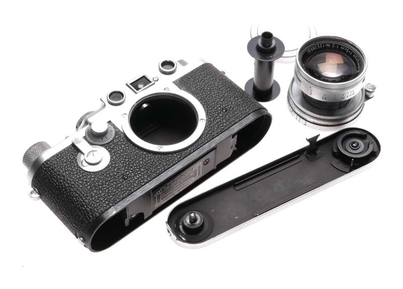 Leica 3f Rangefinder IIIf with Camera Self Timer Summicron 2 f=5cm case case