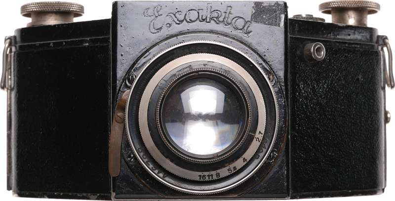 Makro Plasmat 2.7/75mm Black Exakta camera Hugo Meyer rare f2.7 lens f=75mm