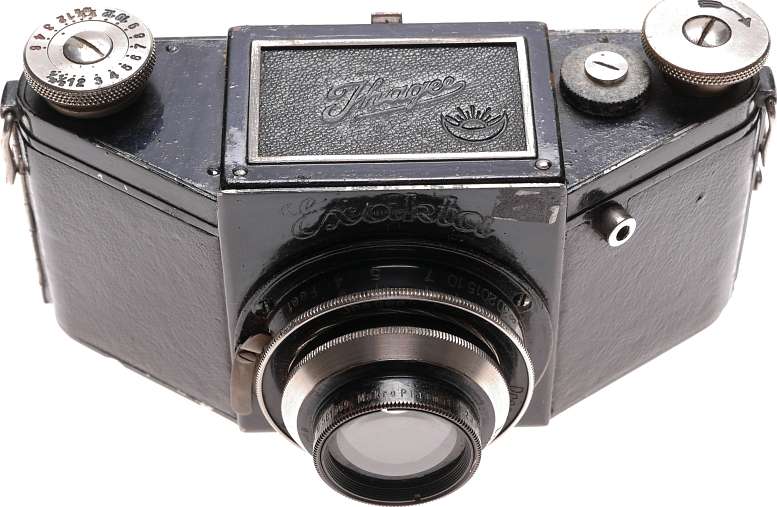 Makro Plasmat 2.7/75mm Black Exakta camera Hugo Meyer rare f2.7 lens f=75mm