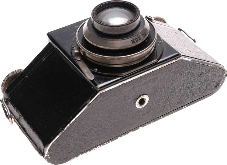 Makro Plasmat 2.7/75mm Black Exakta camera Hugo Meyer rare f2.7 lens f=75mm