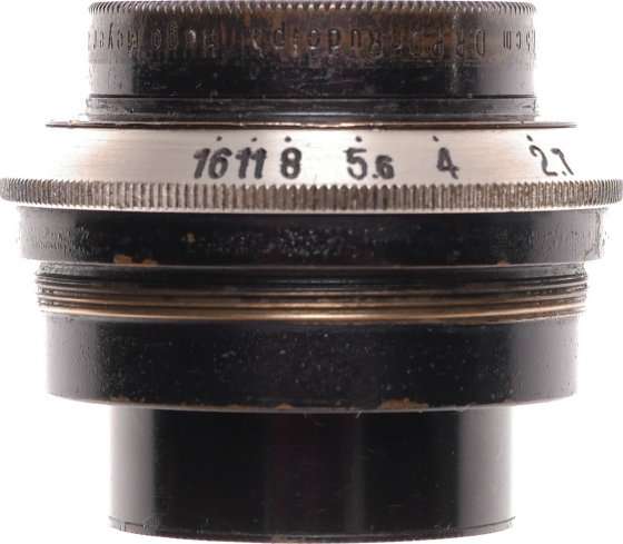 Makro Plasmat 2.7/75mm Black Exakta camera Hugo Meyer rare f2.7 lens f=75mm