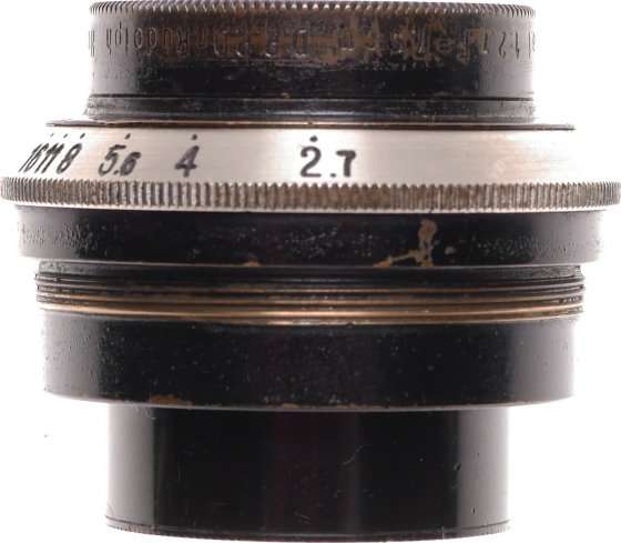 Makro Plasmat 2.7/75mm Black Exakta camera Hugo Meyer rare f2.7 lens f=75mm