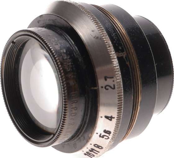Makro Plasmat 2.7/75mm Black Exakta camera Hugo Meyer rare f2.7 lens f=75mm