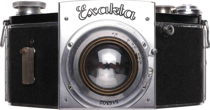 Makro Plasmat 2.7/75mm CHROME Exakta camera Hugo Meyer rare f2.7 lens f=75mm