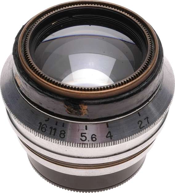 Makro Plasmat 2.7/75mm CHROME Exakta camera Hugo Meyer rare f2.7 lens f=75mm