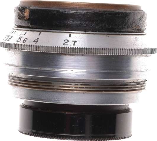 Makro Plasmat 2.7/75mm CHROME Exakta camera Hugo Meyer rare f2.7 lens f=75mm
