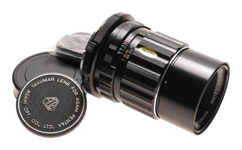 PENTAX 6x7 camera lens 4/200 SMC Takumar f=200mm f4 boxed Mint-