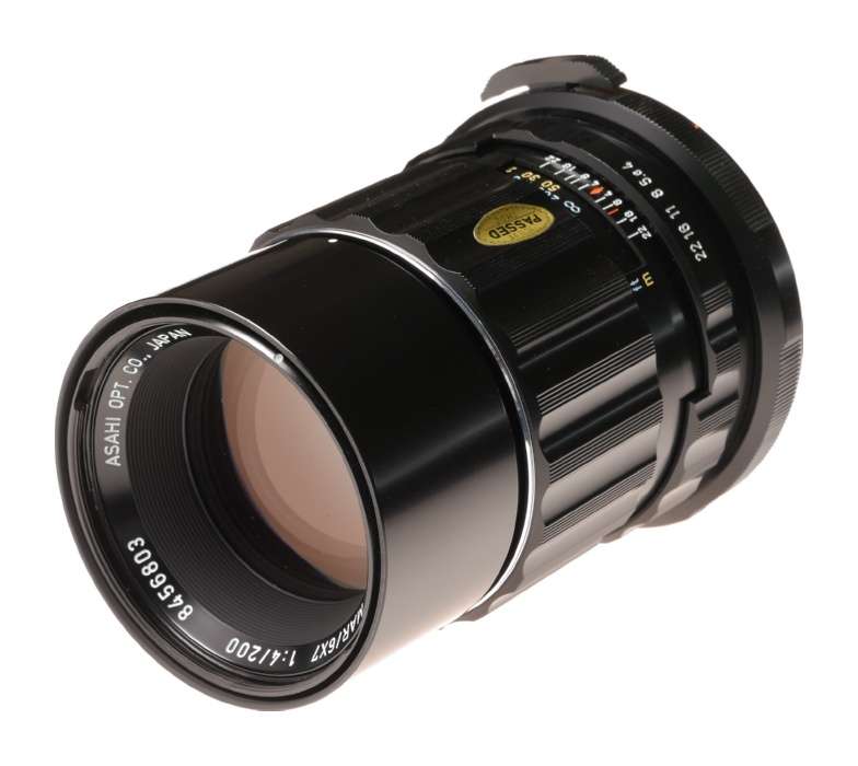 PENTAX 6x7 camera lens 4/200 SMC Takumar f=200mm f4 boxed Mint-