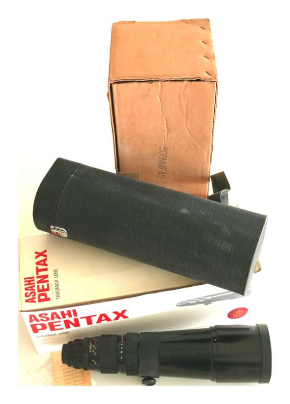 PENTAX SLR camera lens 4/500 SMC Takumar f=500mm f4 boxed Mint-