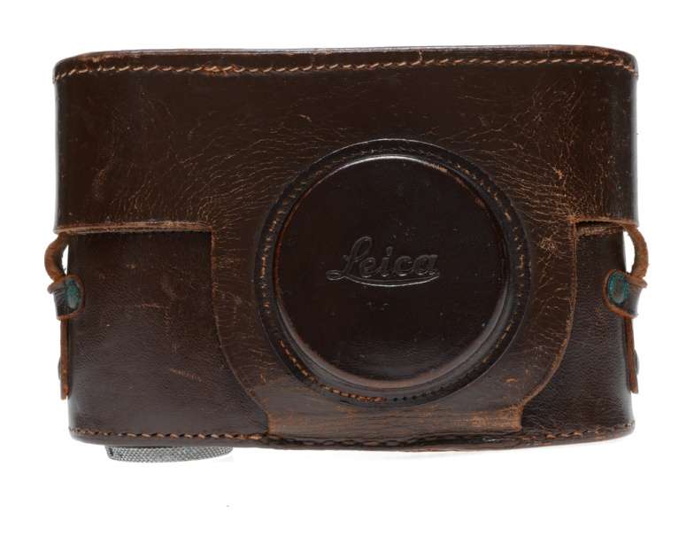 Wetzlar Leica Leather camera case to fit M39 screw mount Leitz rangefinder used