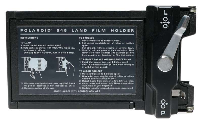 Polaroid 4x5 camera land film holder 505 boxed papers excellent ready to use