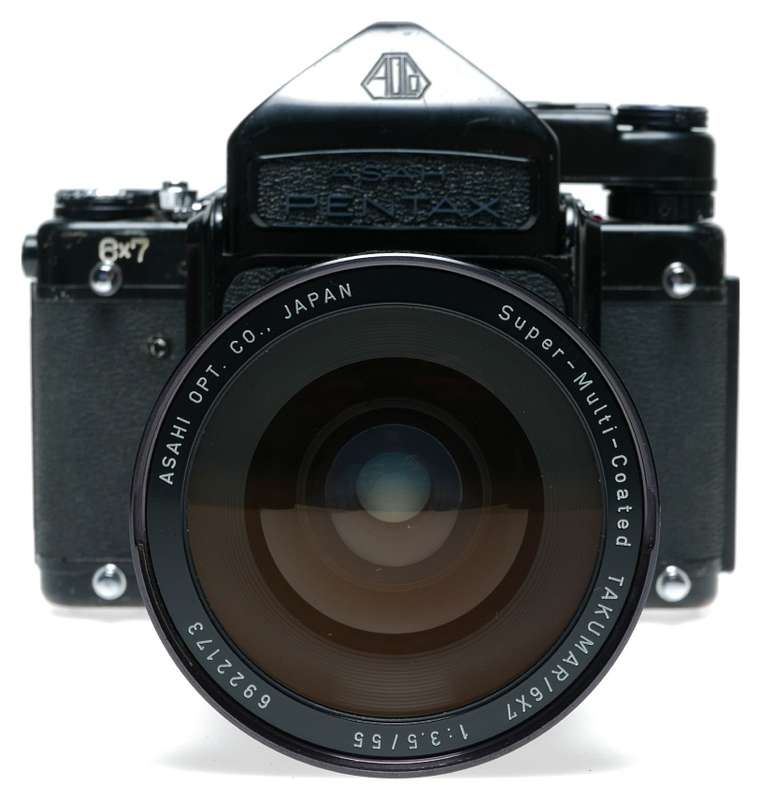 Pentax 6x7 large format film camera outfit many lenses 3.5/55mm manuals tubes