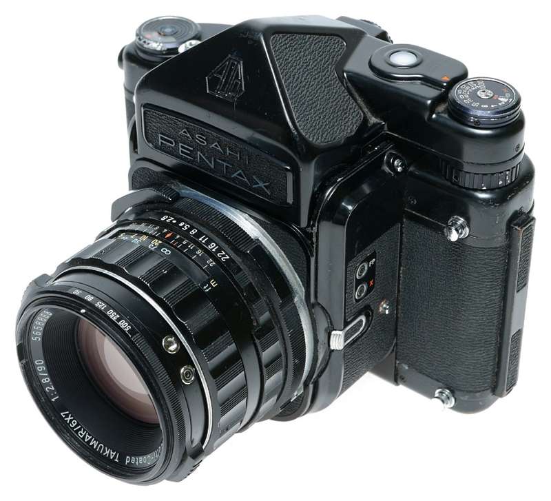 Pentax 6x7 large format film camera outfit many lenses 3.5/55mm manuals tubes