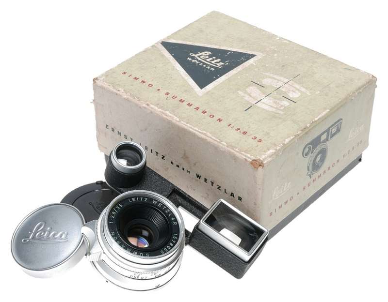 Leica Summaron 1:2.8/35mm lens w/goggles for M3 box caps wonderful SIMWO Leitz
