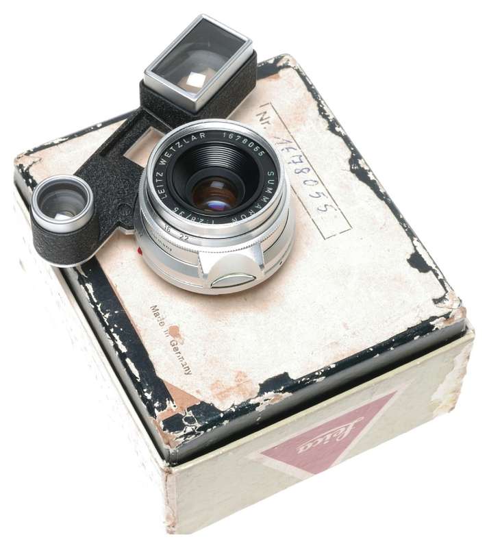 Leica Summaron 1:2.8/35mm lens w/goggles for M3 box caps wonderful SIMWO Leitz