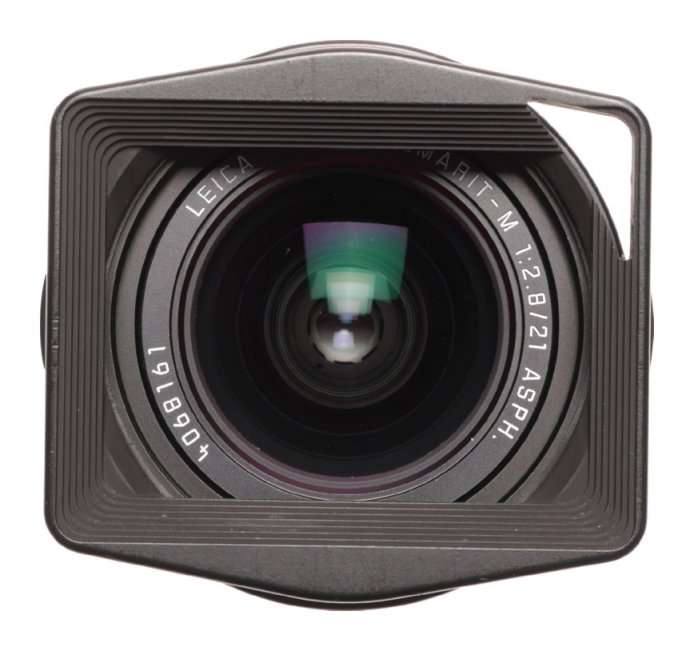 Leica Elmarit-M 2.8/21mm ASPH. lens 11135 wide angle 6-Bit caps hood f21