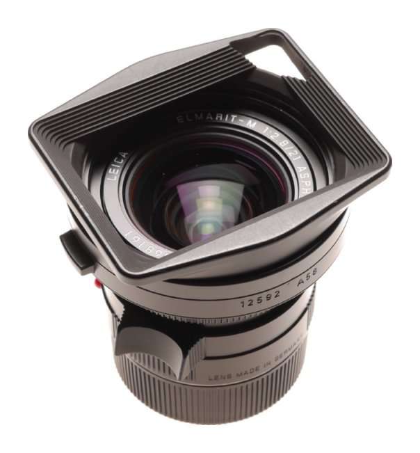 Leica Elmarit-M 2.8/21mm ASPH. lens 11135 wide angle 6-Bit caps hood f21