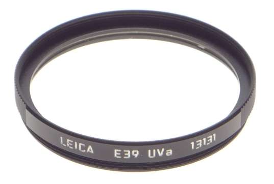 E 39 13131 Leica rangefinder Filter UVa E39 Black Mint boxed summicron 50mm F2