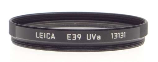 E 39 13131 Leica rangefinder Filter UVa E39 Black Mint boxed summicron 50mm F2