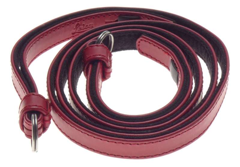 14457 Leica MINT Red leather camera strap for M10 M240 digital and analog camera
