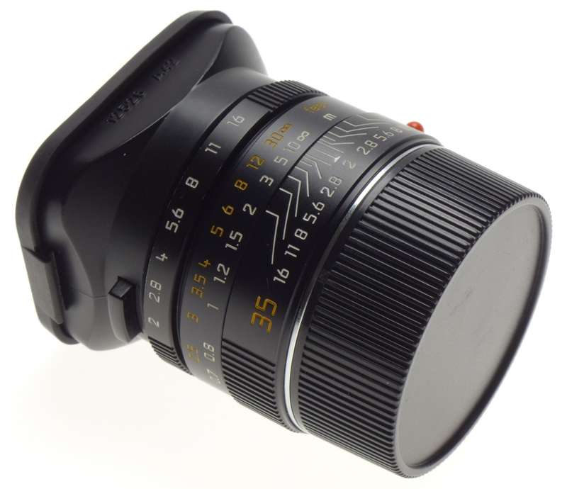 LEICA Summicron-M 1:2/35 ASPH. E39 f=35mm Wide angle camera lens caps hood BOKEH