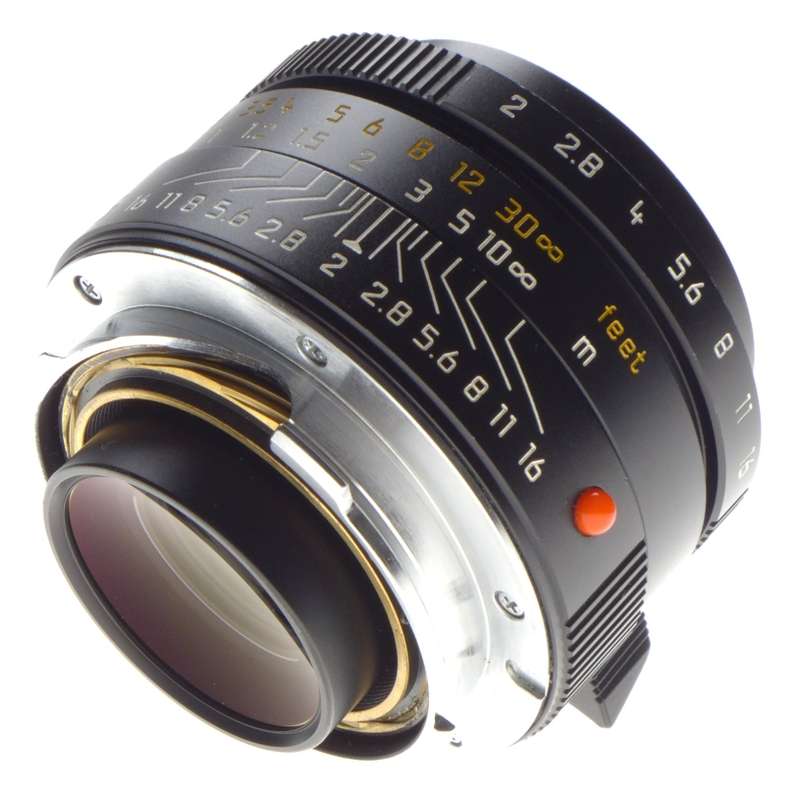 LEICA Summicron-M 1:2/35 ASPH. E39 f=35mm Wide angle camera lens caps hood BOKEH