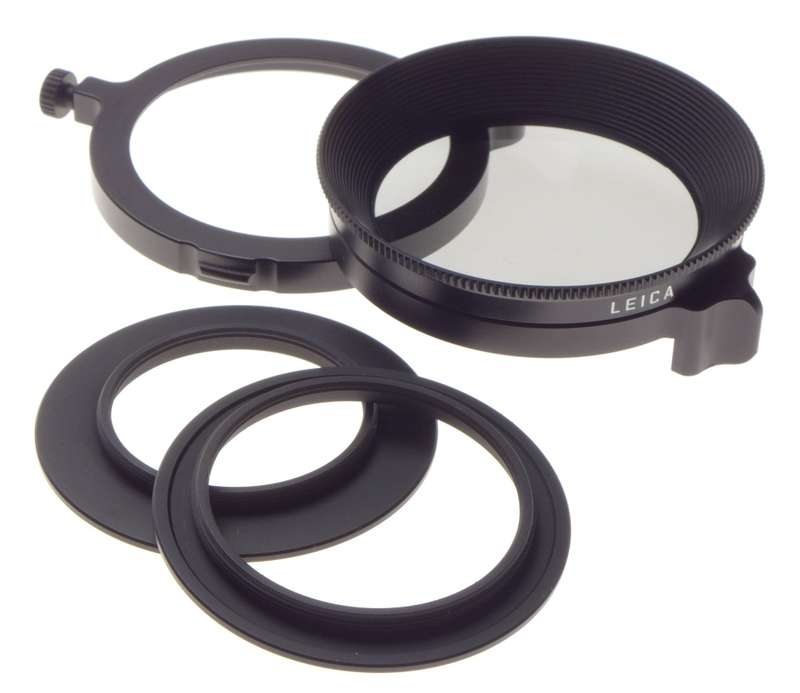 BOX Leica polarizing pol filter M 13356 universal swing out case e39 e46 adapter