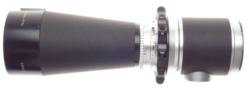 Hasselblad Zeiss Tele-Tessar 8/500mm f=500mm pig skin case 1:8 f=500mm hood caps