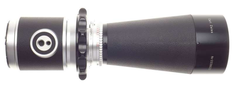 Hasselblad Zeiss Tele-Tessar 8/500mm f=500mm pig skin case 1:8 f=500mm hood caps