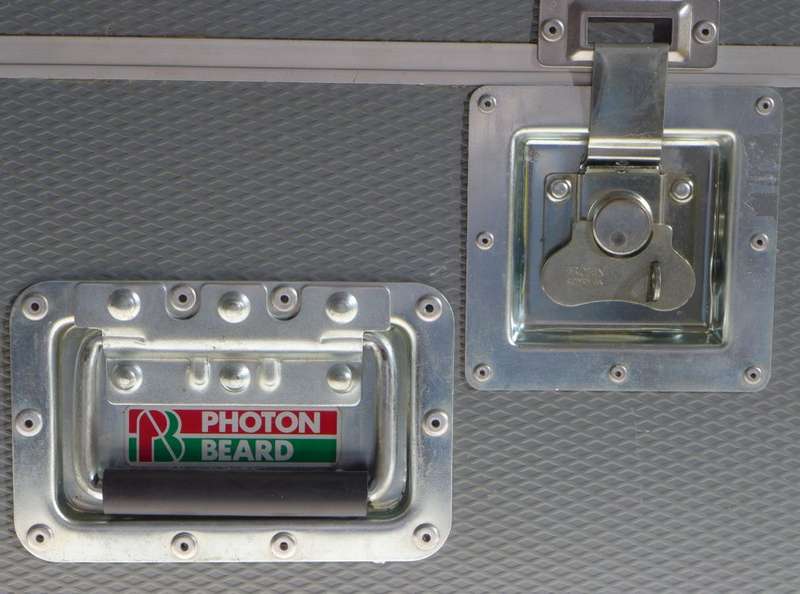 Photon beard custom made Alluminum flight travel camera case heavy duty padded
