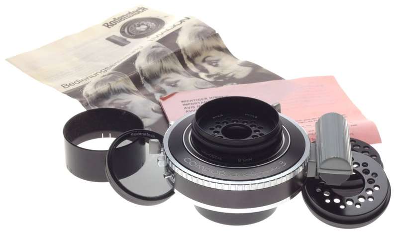RODENSTOCK Imagon rare lens compur electronic 3 box hood f=250mm used condition