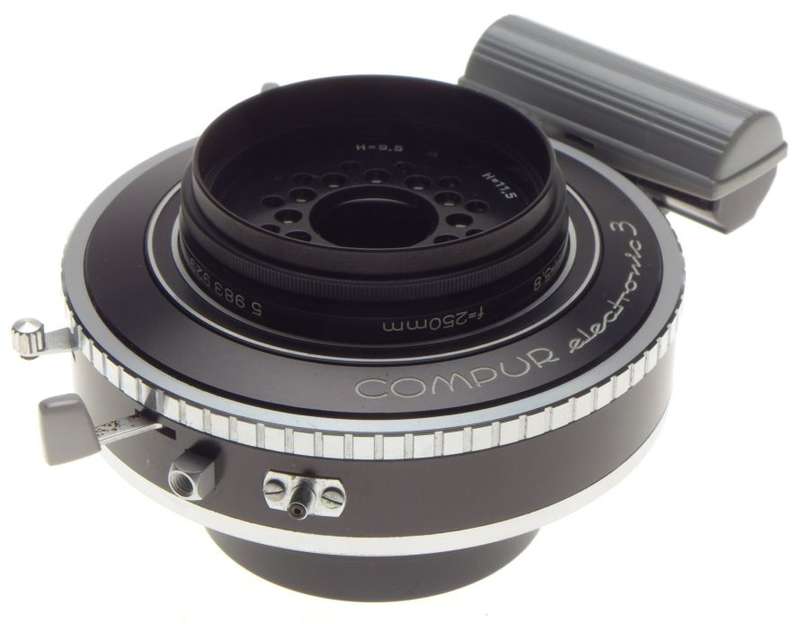 RODENSTOCK Imagon rare lens compur electronic 3 box hood f=250mm used condition