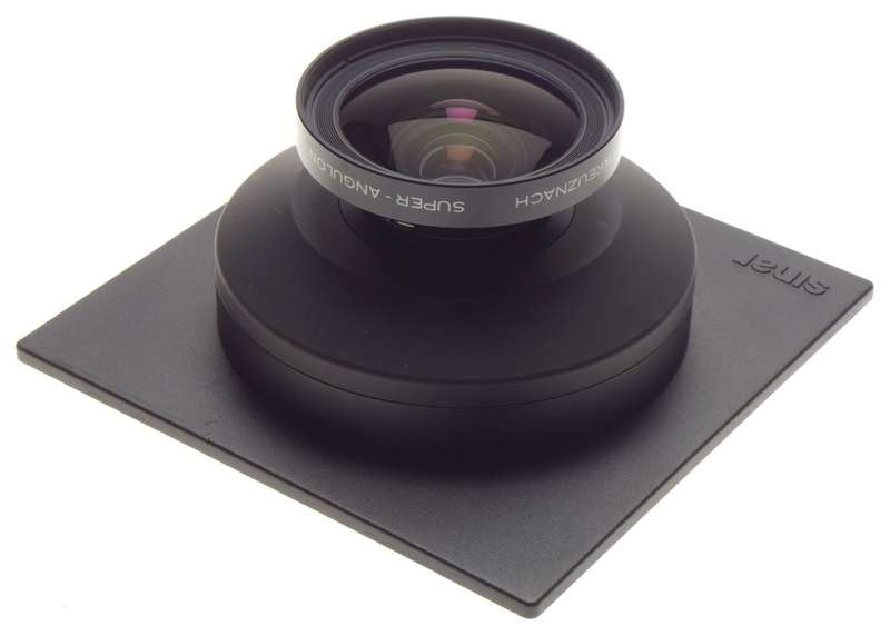 SINAR Super-Angulon 5.6 f=75mm MC Schneider large format camera lens clean used