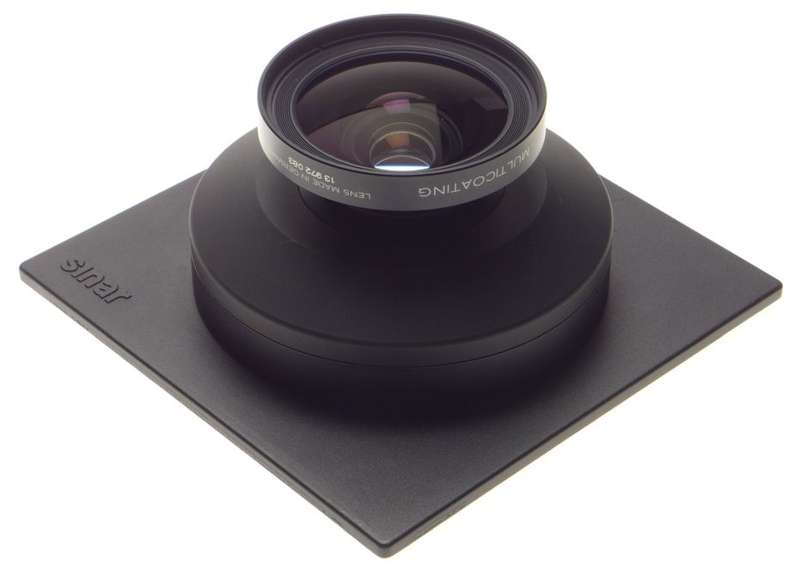 SINAR Super-Angulon 5.6 f=75mm MC Schneider large format camera lens clean used