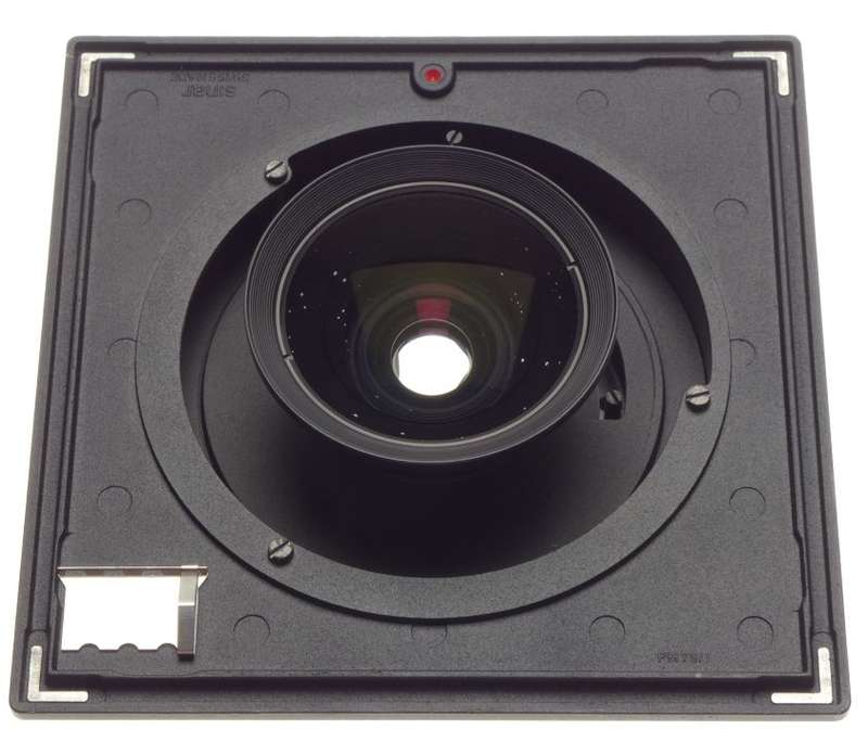 SINAR Super-Angulon 5.6 f=75mm MC Schneider large format camera lens clean used