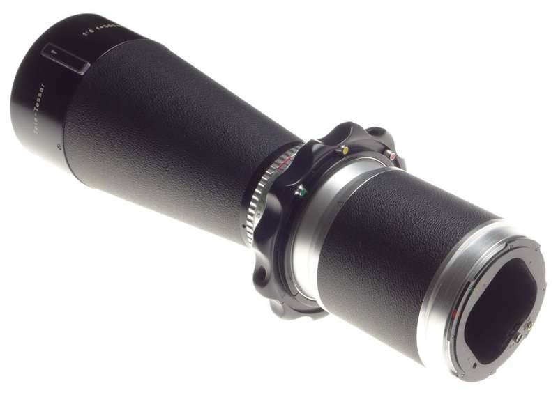 Hasselblad Zeiss Tele-Tessar 8/500mm f=500mm pig skin case 1:8 f=500mm hood caps