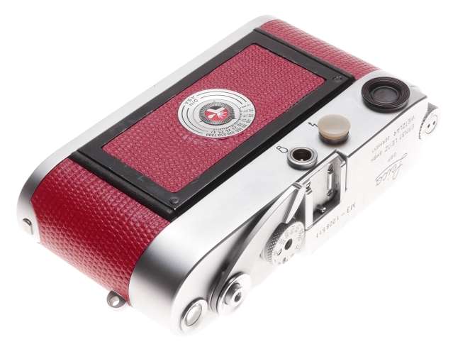 Leica M3 Just Serviced Rangefinder 35mm film camera body re skinned Red #1008511