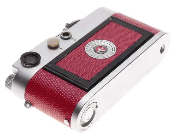 Leica M3 Just Serviced Rangefinder 35mm film camera body re skinned Red #1008511