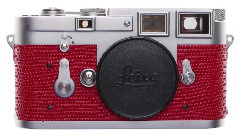 Leica M3 Just Serviced Rangefinder 35mm film camera body re skinned Red #952824
