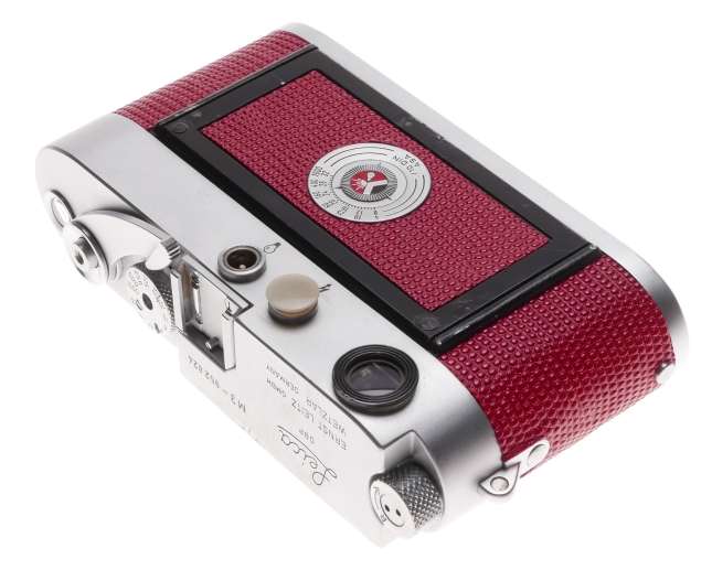 Leica M3 Just Serviced Rangefinder 35mm film camera body re skinned Red #952824
