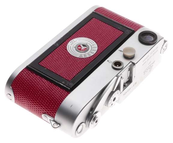 Leica M3 Just Serviced Rangefinder 35mm film camera body re skinned Red #952824